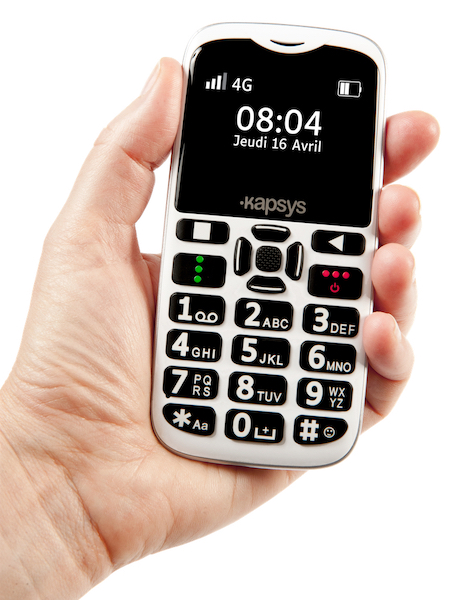 Téléphone adaptés pour séniors et malvoyant, le MiniVIsion 2