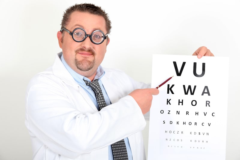 test acuite visuelle par un ophtalmologue